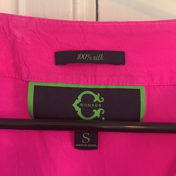 C. Wonder Silk Pink Tunic Dress with slip Small - Picture 4 of 10